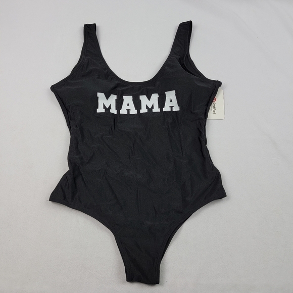 NWT black Mama low back bathing suit with removable cups B52 - Picture 2 of 8
